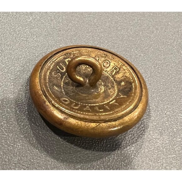 Vintage P.O.D Post Office Delivery Brass Uniform Button 7/8” Antique Collectible - Picture 3 of 4